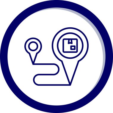 Moda biçimi izole edilmiş arkaplanda harita işaretleyici simgesi