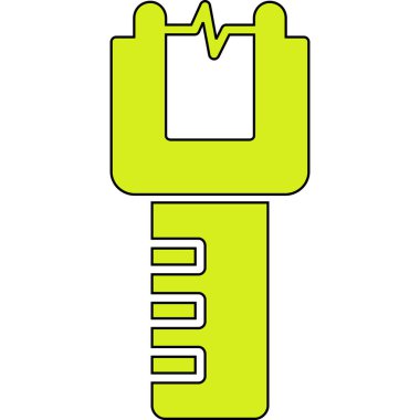 Anahtar simgesi vektör illüstrasyonu.