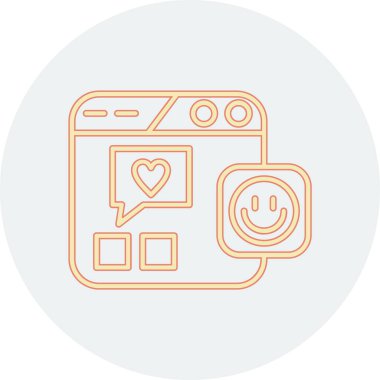 Kalp çizgisi simgesi olan akıllı telefon, vektör illüstrasyonu