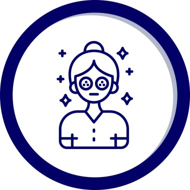 Tıbbi maskeli bir kadının vektör çizimi