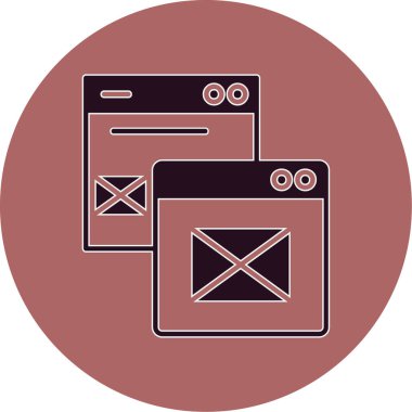 Web tarayıcı penceresi, vektör illüstrasyonu