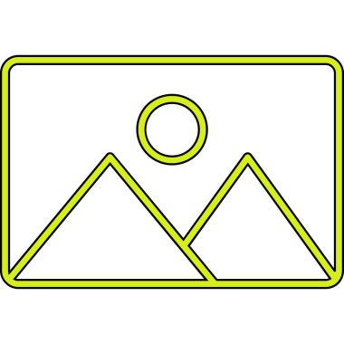 Yol işareti simgesinin vektör illüstrasyonu