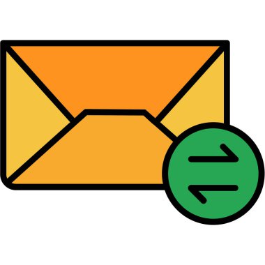 Posta harfi vektör simgesi olan zarf