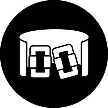 Bir b eksikliği simgesinin vektör çizimi