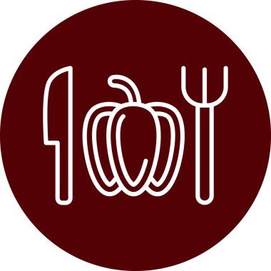 yiyecek ikonu vektör illüstrasyonu