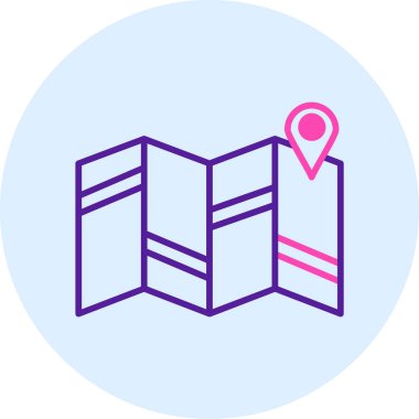 konum simgesi, modern vektör çizimi tasarımı