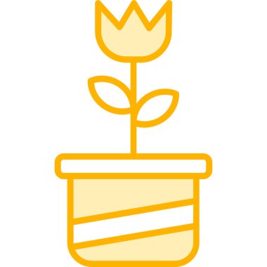 Çiçek ikonu. vektör illüstrasyonu