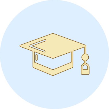 mezuniyet kapsülü vektör illüstrasyonu