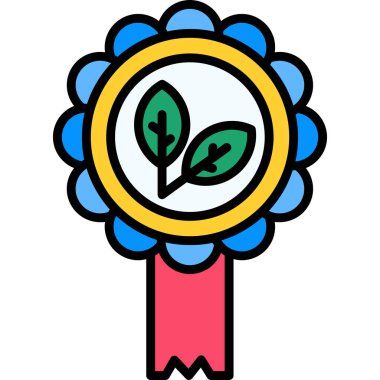 Çiçek. Web simgesi basit illüstrasyon