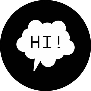 konuşma kabarcığı vektör çizimi