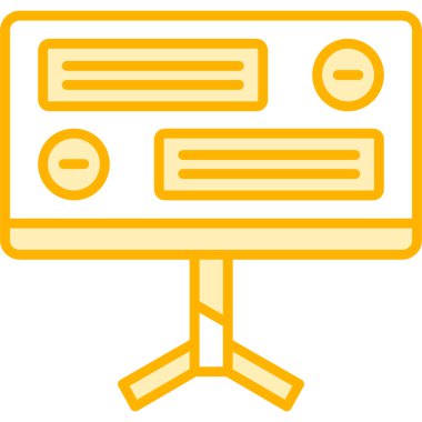 video. Web simgesi basit illüstrasyon