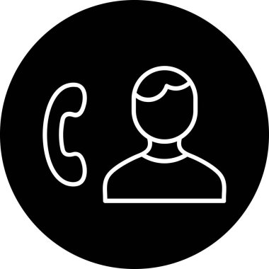 çağrı merkezi simgesi, vektör illüstrasyonu