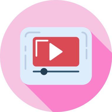 video çalma vektör simgesi