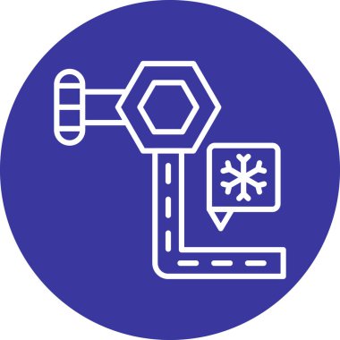 Modern oto tamir simgesinin vektör illüstrasyonu