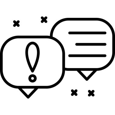 İleti kabarcığı vektör illüstrasyonu