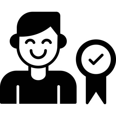 Mutlu yüzlü bir çocuk.