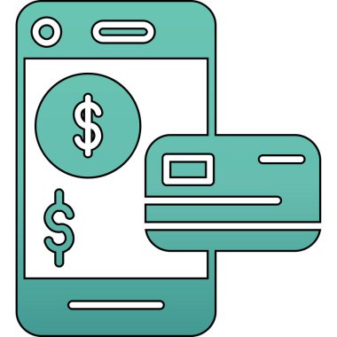 Dolar simgesi, vektör illüstrasyonu