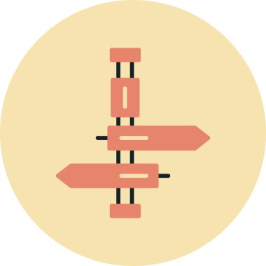 yön ikonu vektör illüstrasyonu