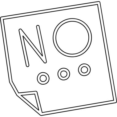 Herhangi bir işareti vektör simge