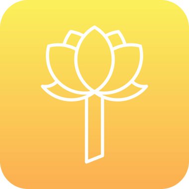 çiçek simgesi vektör illüstrasyonu