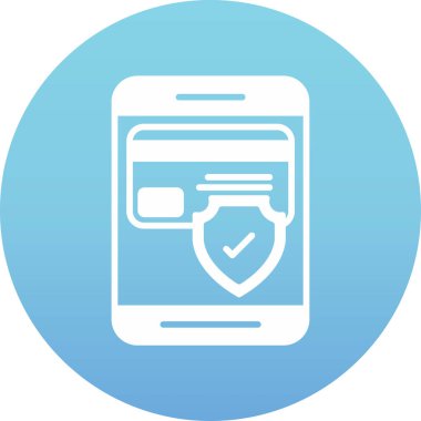 Vektör mobil simgesi, vektör illüstrasyonu