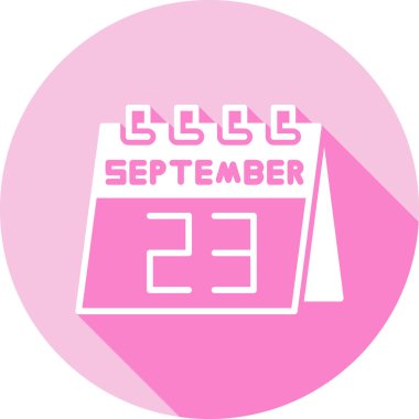 Takvim simgesinin vektör illüstrasyonu