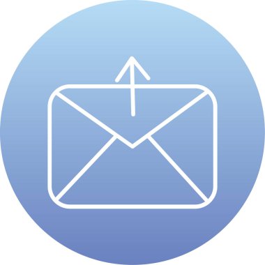 Zarf. Web simgesi basit vektör illüstrasyonu. posta sembolü