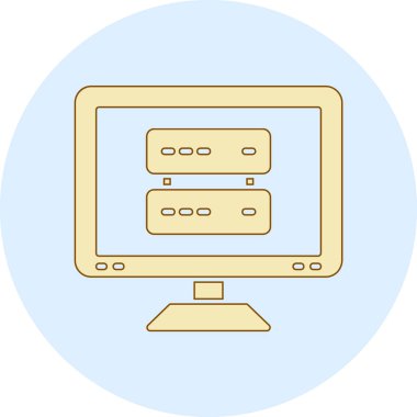 bilgisayar simgesi vektör illüstrasyonu