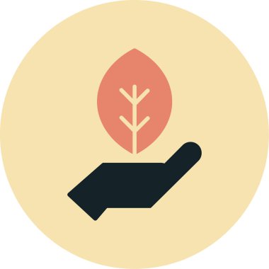 Bitki simgesinin vektör illüstrasyonu