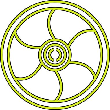 Dairesel bir elementin vektör illüstrasyonu