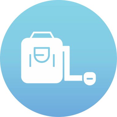 çanta simgesi vektör illüstrasyonu