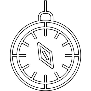 pusula simgesi, basit tasarım