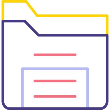 dosya biçimi simgesi, vektör illüstrasyonu