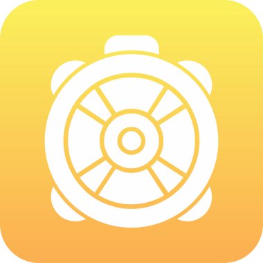 Alarm saat vektör simgesi düz biçimli