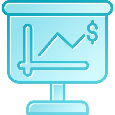 Dolar işareti. Web simgesi basit illüstrasyon