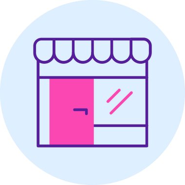 Alışveriş. Web simgesi basit illüstrasyon