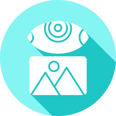 Kameranın basit vektör illüstrasyonu