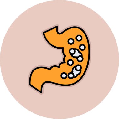 Kemik simgesi vektör illüstrasyonu