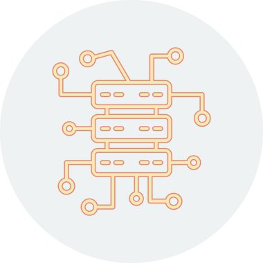 devre kartı simgesi vektör illüstrasyonu