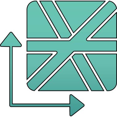 Farklı yönlere iki ok