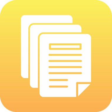 belge simgesi vektör illüstrasyonu