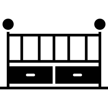 Beşik web simgesi, vektör illüstrasyonu