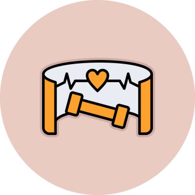 fitness ekipmanı ikonu vektör illüstrasyonu