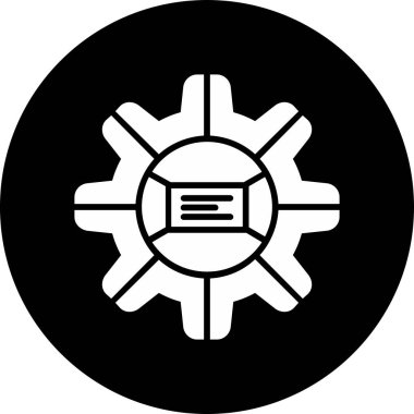 dişli simgesi vektör illüstrasyonu