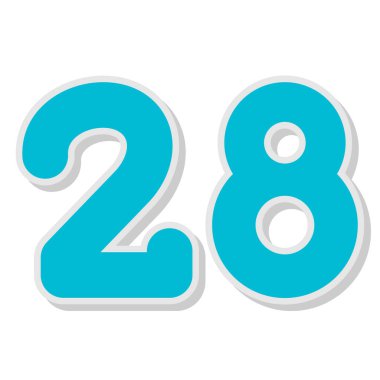 Mavi 9 numaralı simgenin vektör illüstrasyonu