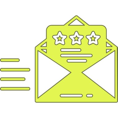 Müşteri geribildirim renk vektör çizgisi simgesi