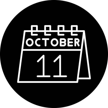 Takvim simgesi, vektör çizimi