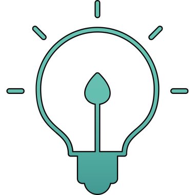 Fikir simgesi vektör illüstrasyonu