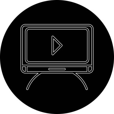 video simgesi vektör illüstrasyonu