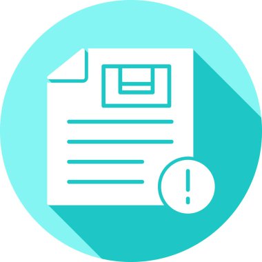 belge simgesi, vektör çizimi